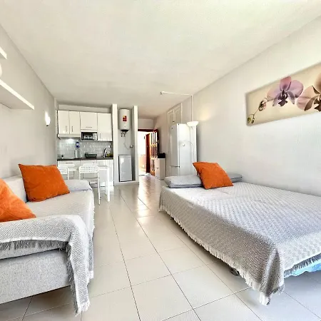 Apartamento Paradise Court Vista Directa A Oceano Atlantico, Piscina Y Wifi, Tenerife Sur Costa Adeje (Tenerife)