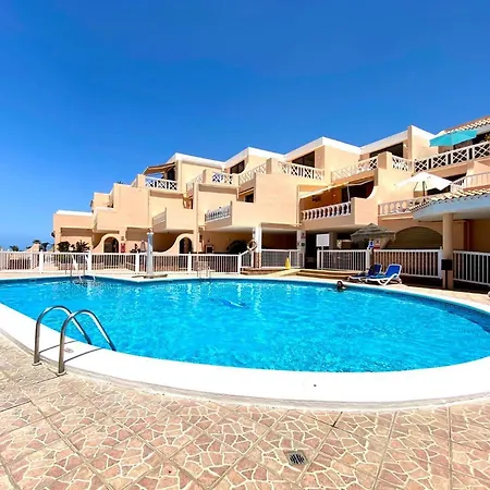 Apartamento Paradise Court Vista Directa A Oceano Atlantico, Piscina Y Wifi, Tenerife Sur *
