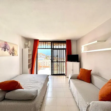 Apartamento Paradise Court Vista Directa A Oceano Atlantico, Piscina Y Wifi, Tenerife Sur *